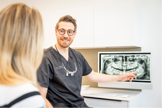 Feste Zähne an einem Tag