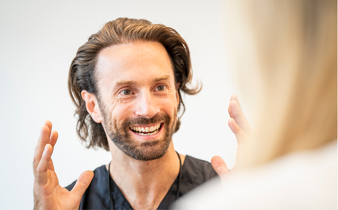 Feste Zähne an einem Tag